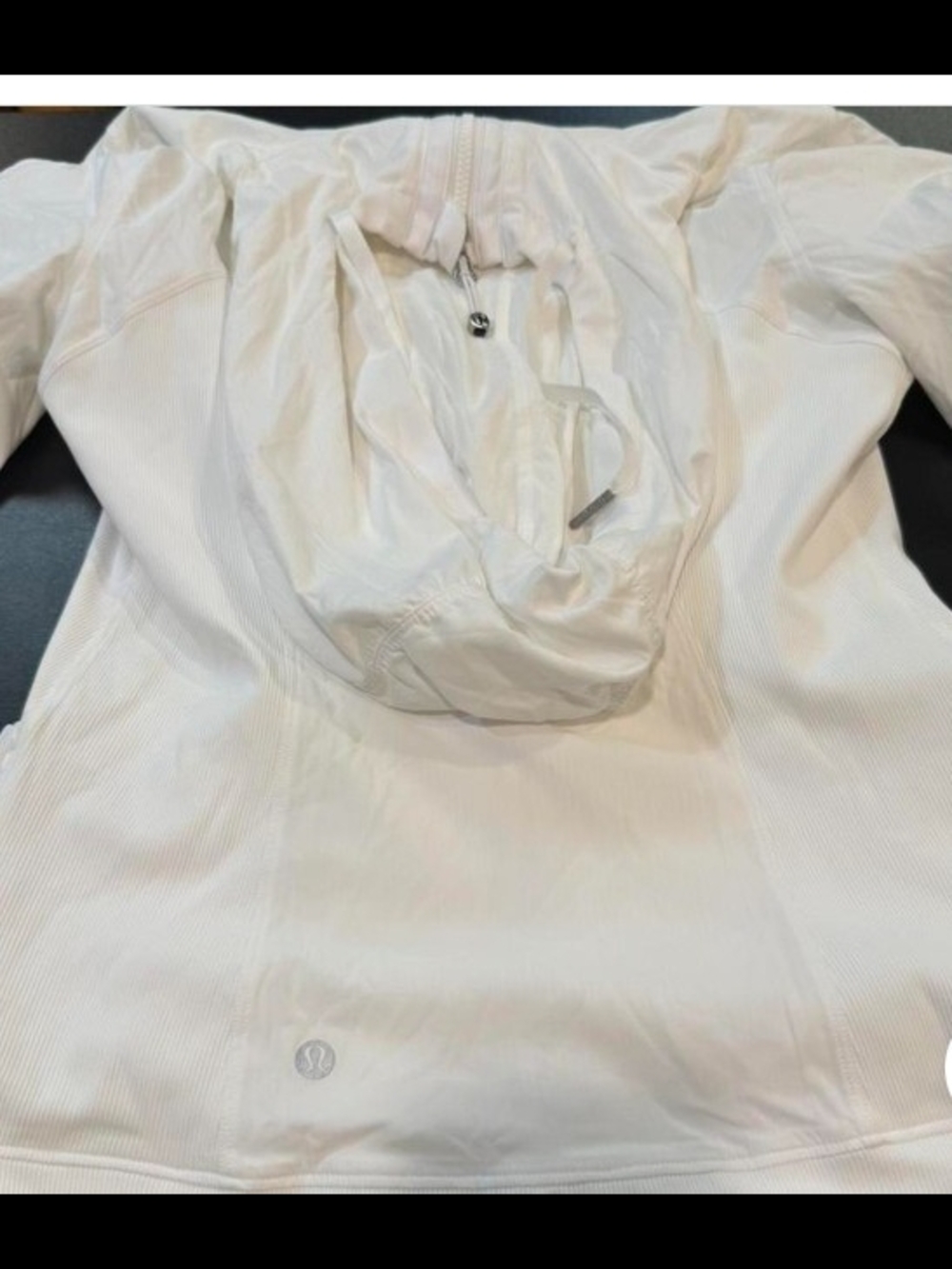 lululemon athletica White Hooded Pullover Sweatshirt